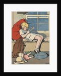 Girl reading book by Anonymous