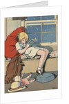 Girl reading book by Anonymous