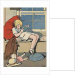 Girl reading book by Anonymous