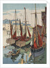 Boats in harbor by Anonymous