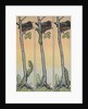 Caterpillar climbing tree with nesting bird by Anonymous