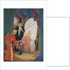 Wizard showing girl her changed reflection by Anonymous