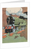 Locomotive train emerging from tunnel by Anonymous
