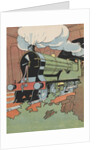 Locomotive train emerging from tunnel by Anonymous