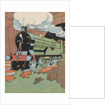 Locomotive train emerging from tunnel by Anonymous
