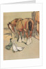 Horse and ducks by Anonymous