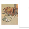 Horse and ducks by Anonymous