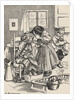 Sick cat being fed gruel by Anonymous