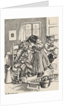 Sick cat being fed gruel by Anonymous