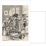 Sick cat being fed gruel by Anonymous