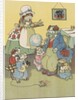 Dog family blowing bubbles by Anonymous