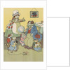 Dog family blowing bubbles by Anonymous