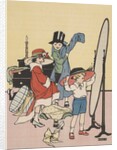 Children playing dress up by Anonymous