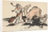 Woman with dragon by Anonymous