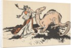 Woman with dragon by Anonymous