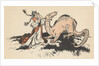 Woman with dragon by Anonymous