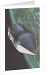 Soviet satellite orbiting Earth by Anonymous