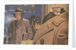 Man looking at coat for sale during Great Depression by Anonymous