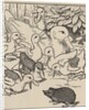 Hedgehog and ducklings by Anonymous