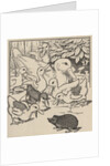Hedgehog and ducklings by Anonymous