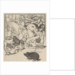 Hedgehog and ducklings by Anonymous