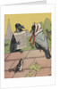 Crow couple sitting on roof by Anonymous
