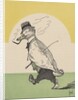 Dressed duck going for a walk by Anonymous