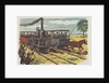 Race between steam locomotive and horse-drawn car by Anonymous