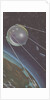 Sputnik I orbiting around Earth by Anonymous