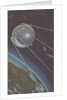 Sputnik I orbiting around Earth by Anonymous