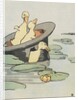 Three ducklings in a hat by Anonymous