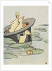 Three ducklings in a hat by Anonymous