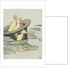 Three ducklings in a hat by Anonymous