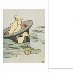 Three ducklings in a hat by Anonymous