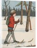 Boy cross-country skiing by Anonymous