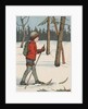 Boy cross-country skiing by Anonymous