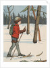 Boy cross-country skiing by Anonymous