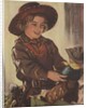Cowgirl with doll by Anonymous