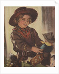 Cowgirl with doll by Anonymous