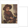 Cowgirl with doll by Anonymous