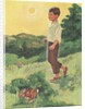 Boy walking outdoors by Anonymous