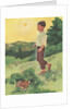 Boy walking outdoors by Anonymous