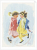 Girls jumping rope by Anonymous