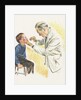 Doctor examining boy by Anonymous