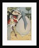 Girl playing with doll by Anonymous