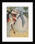 Girl playing with doll by Anonymous