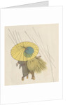 Japanese couple walking in rain by Anonymous