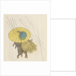 Japanese couple walking in rain by Anonymous
