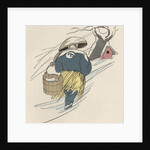 Japanese fishmonger by Anonymous