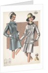 Models wearing suits and hats by Anonymous